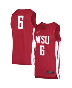 Мужская баскетбольная майка №6 Crimson Washington State Cougars Nike