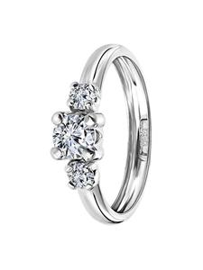 Круглое кольцо из золота 585 пробы Lucardi