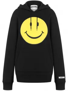 Худи Smiley Moschino, черный