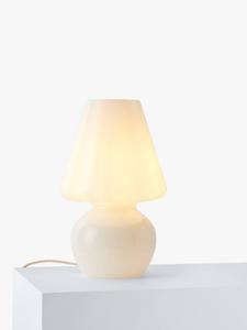 Ретро лампа для стола в виде стеклянного гриба John Lewis, White