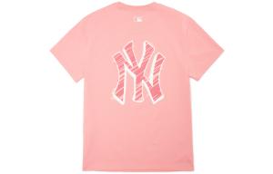 MLB Футболка Unisex с логотипом Base, цвет Coral Powder, круглый вырез, умеренный прямой крой