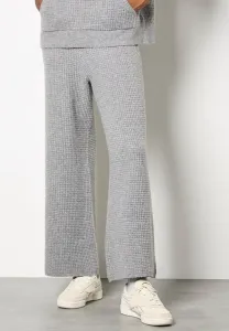 Широкие брюки с вафельной отделкой Apricot, Grey