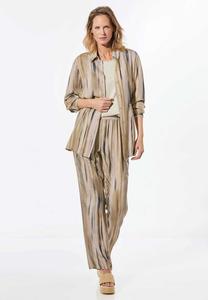 Блузка на пуговицах MIT BINDEGÜRTEL GOLDNER, бежевый