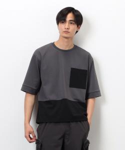 Футболка с быстросохнущим комбинированным дизайном из серии "Daily TECH Series" Comme Ca Ism, цвет Charcoal