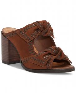 Женские сандалии Dynah Bow на блочном каблуке Lucky Brand, Chocolate Leather