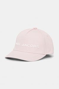 Детская хлопковая кепка с козырьком Marc Jacobs, розовый