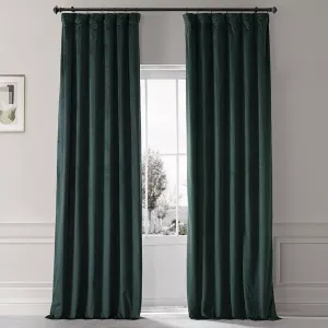 Плотные шторы для гостиниц Spirit Green из фирменного плюшевого бархата Half Price Drapes, green