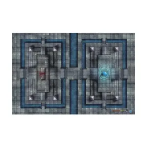 Коллекция боевых матов D&D №3 — Святилище судьбы, Красный зал Рукота и Торговый базар., Dungeons & Dragons - BattleMats (Gale Force Nine)