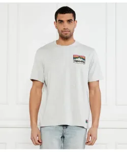 Винтажная футболка 90-х Regular fit Superdry, серый