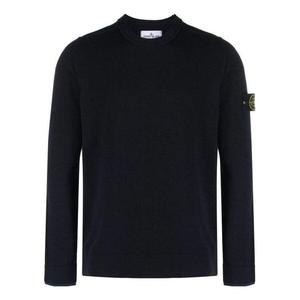 Свитер wool knit 'black' Stone Island, черный