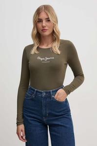 Лонгслив Pepe Jeans, зеленый