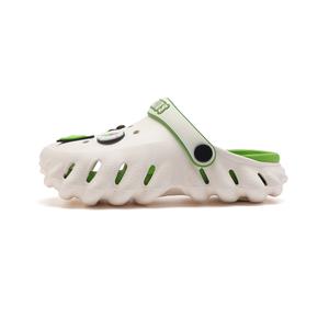 Детские тапочки с низким верхом, противоскользящие, противоударные, износостойкие, дышащие, легкие, амортизирующие ABC KIDS, белый/зеленый
