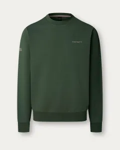 Мужская однотонная толстовка с логотипом на груди больших размеров Hackett, зеленый