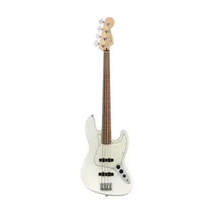 Бас-гитара Fender Player Jazz Bass без ладов. Гриф из павловнии, цвет Polar White