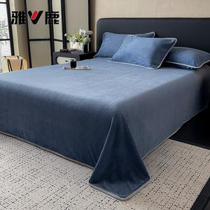 Yalu Простыня 180х230 см из зимнего молочного вельвета, утепленная