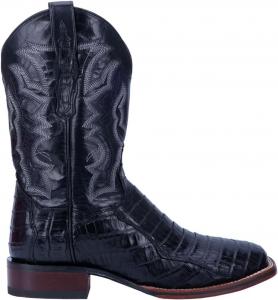 Мужские ковбойские сапоги Dan Post Kingsly Caiman с квадратным носком вестерн, черный