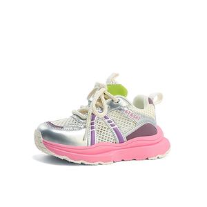 Низкие детские кроссовки для бега ST&SAT, серебряный/розовый/фиолетовый