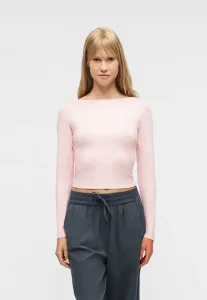 Топ с длинными рукавами и плоским вырезом-лодочкой Hollister Co., Pink