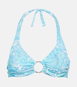 Лиф бикини с принтом брюссель Melissa Odabash, синий
