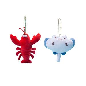 Морские водные существа, милые плюшевые куклы медузы и осьминога подвеска 15см высота Tak Bebe, Lobster+Shark