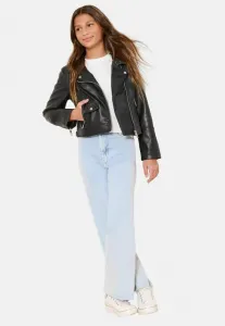 Куртка-Косуха из искусственной кожи стандартного кроя Lipsy, Black