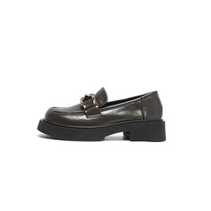 DUSTO Женские лоферы черные/умбра - кофе, цвет Coffee