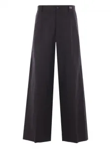 Брюки с вышитым логотипом BALENCIAGA, черный