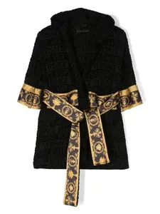 Халат с логотипом Versace, черный