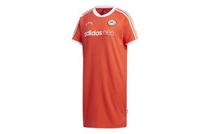 Футболка с короткими рукавами женская светло-красная Adidas Neo