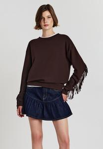 Толстовка Calliope CON FRANGE, Marrone Medio/Brown