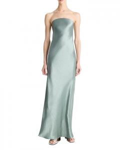 Макси-платье без бретелей Vince, зеленый