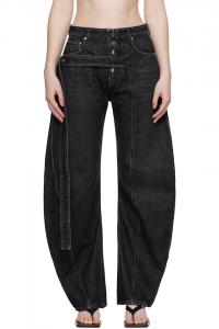 Джинсы «с джинсовым ремешком» Jean Paul Gaultier, черный