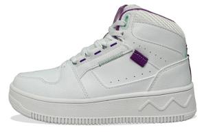 Кеды, скейтборд обувь женская высокая 361 Degrees белый / магический фиолетовый 361°