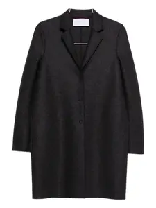 Однобортное шерстяное пальто Harris Wharf London, черный
