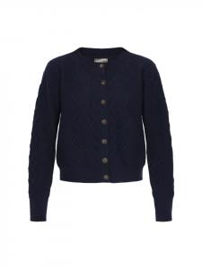 DreiMaster Женский кардиган темно-синего цвета