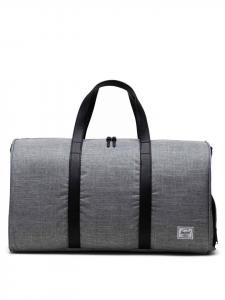 Herschel Novel - Дорожная сумка 52 см (черная сетка) в клетку "воронья клетка"