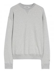 Jil Sander хлопковая толстовка, серый