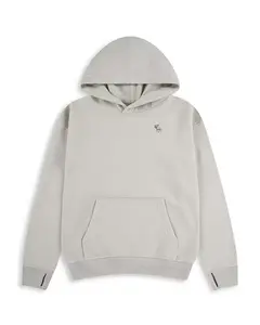 Незаменимая флисовая толстовка с капюшоном для мальчиков - и для малышей, и для взрослых. Abercrombie Kids, бежевый