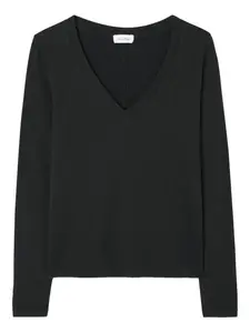 Футболка gamipy с v-образным вырезом и длинными рукавами American Vintage, черный