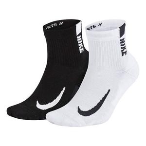 Носки Nike Multiplier Running Ankle Socks (2 Pair) White/Black SX7556-906