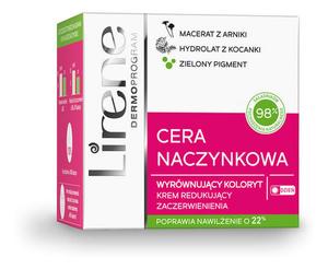 Вечерний крем, уменьшающий покраснения, на день 50мл Lirene Cera Naczynkowa Color-