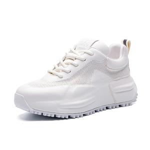 Дышащие, легкие, увеличивающие рост, низкие, массивные кроссовки для мужчин ZUOSAISI, White