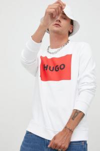 Хлопковая толстовка Hugo, белый