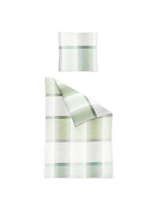 Постельное белье Cary зеленого цвета Traumschlaf, 155 x 220 + 80 x 80 см