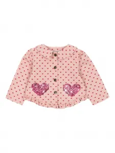 Жакет Nola с оборками и пайетками в виде сердца Konges Sløjd, розовый