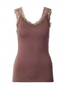 PIECES Топ 'PCBARBERA' в цвете Chocolate