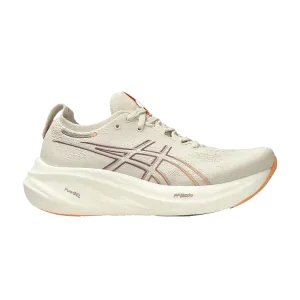 Кроссовки ASICS Wmns Gel Nimbus 26 Oatmeal Faded Orange, кремовый
