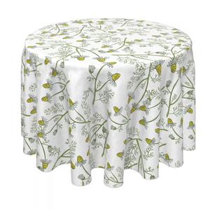 Круглая скатерть, 100% полиэстер, 70 дюймов, круглая, Nature Flowers