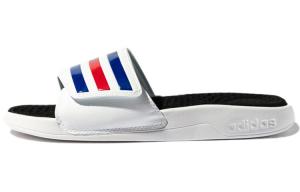 Шлепанцы Adissage унисекс белые/синие/красные Adidas
