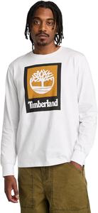 Мужская футболка с длинным рукавом Timberland Stack Logo, White